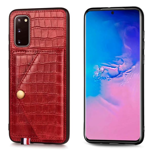 Samsung Galaxy S20 - Skal med Kortfack Blå Blå