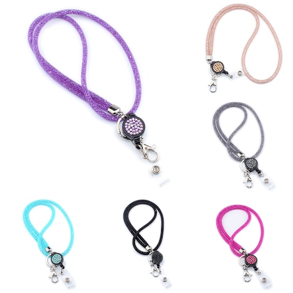 Praktisk och Smidig Korthållare, Nyckelband Halsband Vit