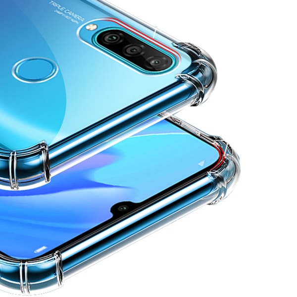 Huawei P40 Lite E - Kraftfullt Stöttåligt Silikonskal Transparent/Genomskinlig