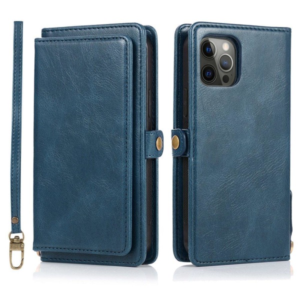 Smidigt Stilsäkert 2-1 Plånboksfodral - iPhone 12 Pro Max Mörkblå