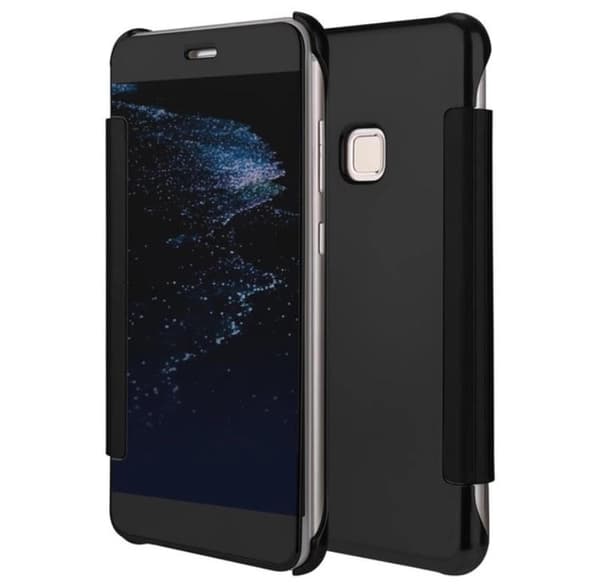 FLOVEMES Smarta Clear-View Fodral - Huawei P8 Lite Svart