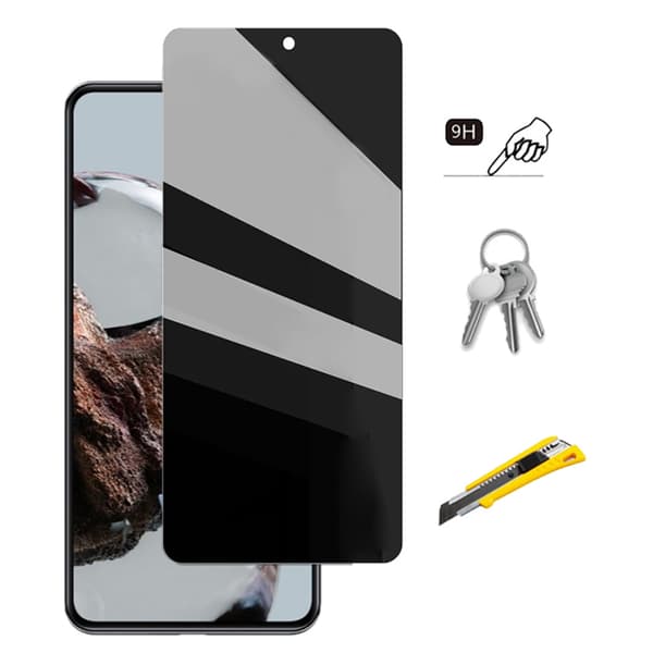 3-PACK Skärmskydd Anti-Spy HD 0,3mm Redmi Note 11 Pro 5G Svart