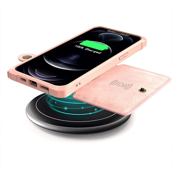 Skal med Kortfack - iPhone 13 Grön