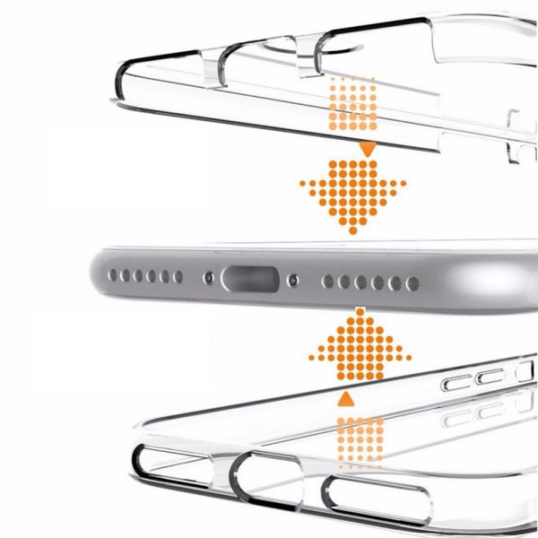 iPhone X/XS - Crystal-fodral med Touchfunktion Transparent