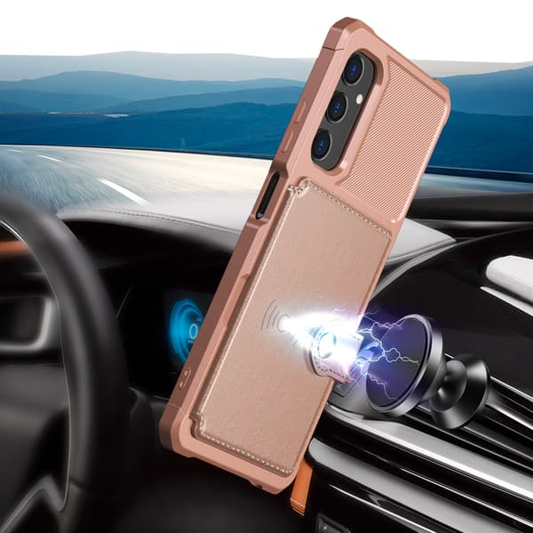 Magnetiskt Plånboksfodral i PU-Läder för Samsung Galaxy A05S 4G Grön