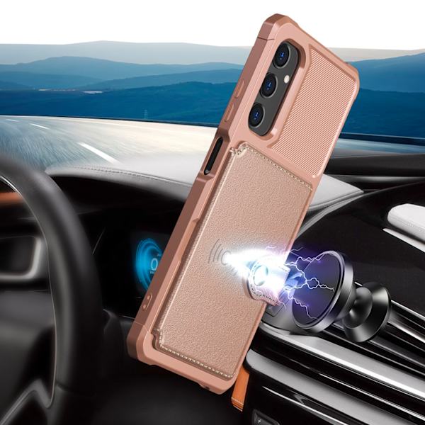 Magnetiskt Plånboksfodral i PU-Läder för Samsung Galaxy A05S 4G Svart