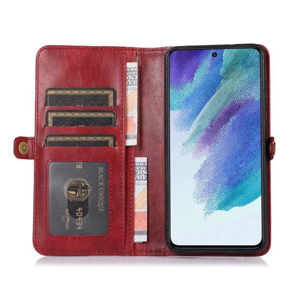 Elegant 2-i-1 Plånboksfodral i Högvärdigt PU-läder för Samsung Galaxy A14 5G Röd