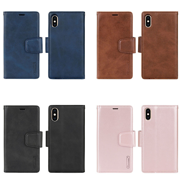 iPhone X/XS - Lompakkokotelo Kaksoistoiminto Blå