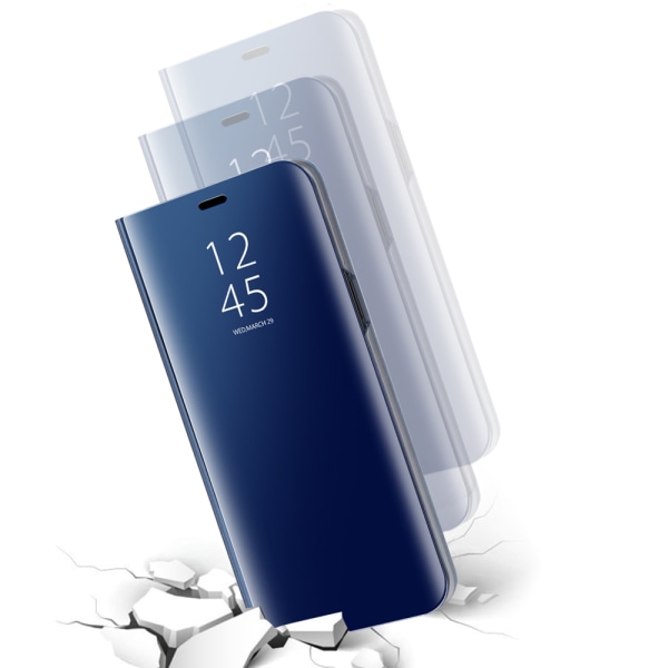 iPhone X/XS - Elegant støtdempende deksel (LEMAN) Himmelsblå