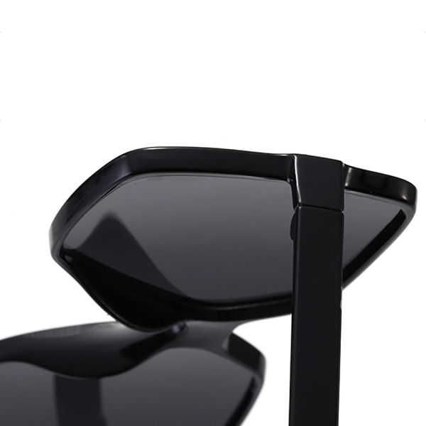Polariserede solbriller i klassisk design Svart/Leopard