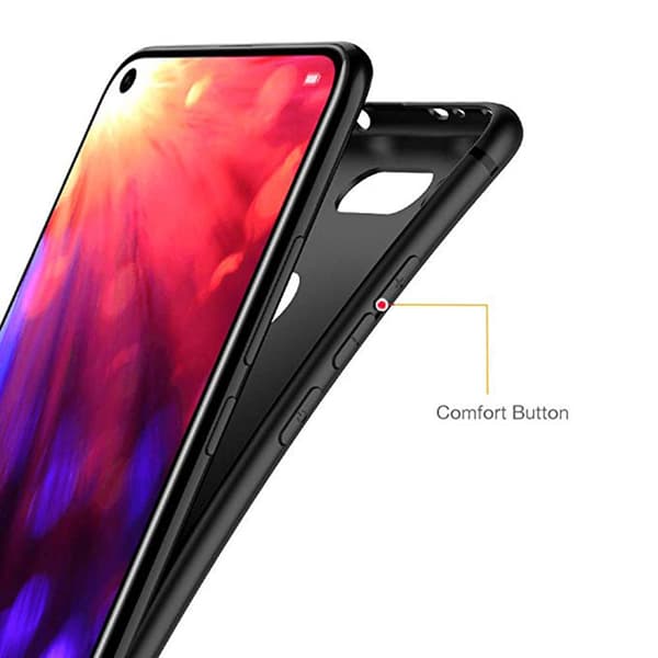 Skyddande Matt Skal - Huawei Honor View 20 Svart Svart