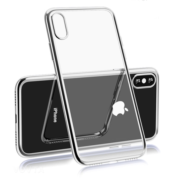 Suojakuori iPhone XS Maxille (elektropinnoitettu) Silver