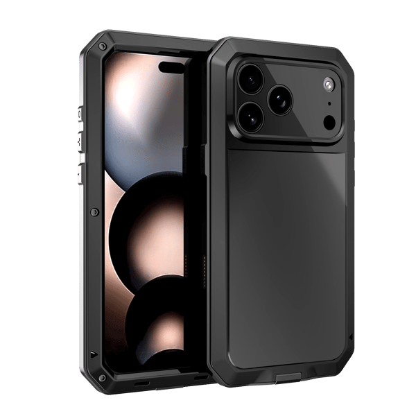 iPhone 17 Pro Skyddsskal i Aluminium  Robust, Stilrent & Greppvänligt Röd