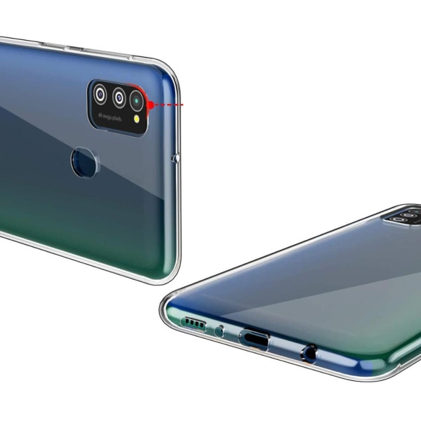 Silikonikotelo - Samsung Galaxy A21S Transparent/Genomskinlig