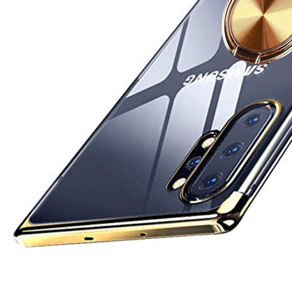 Samsung Galaxy Note10+ - Suojakuori sormustelineellä Blå