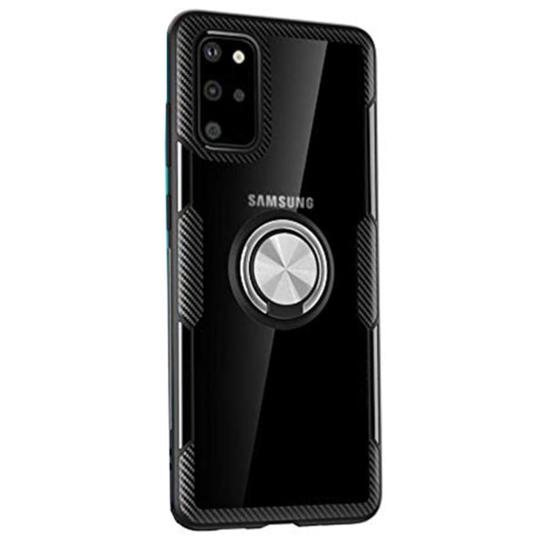 Effektivt deksel med ringholder LEMAN - Samsung Galaxy S20 Plus Svart