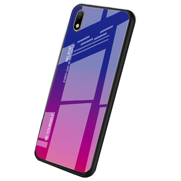 Huawei Y5 2019 - Stødabsorberende Nkobee Cover Blå/Rosa