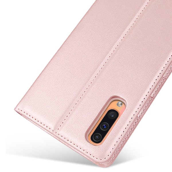 Eksklusivt praktisk lommebokdeksel - Samsung Galaxy A50 Rosa