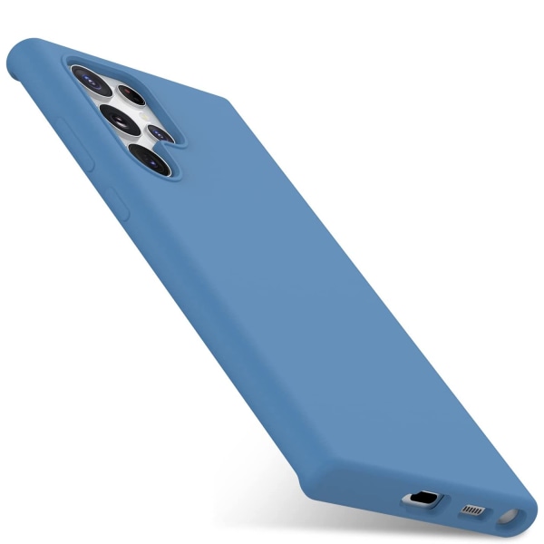 Samsung Galaxy S23 Ultra - Stilrent Stöttåligt NKOBEE Skal Marinblå