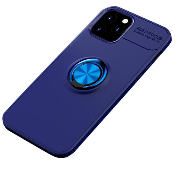 Stötdämpande Skal med Ringhållare - iPhone 12 Pro Max Svart/Blå