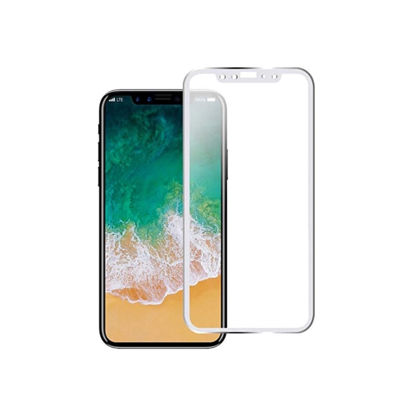 HuTech Screen Protector (2-PACK) Aluminiumsramme for iPhone X Silver