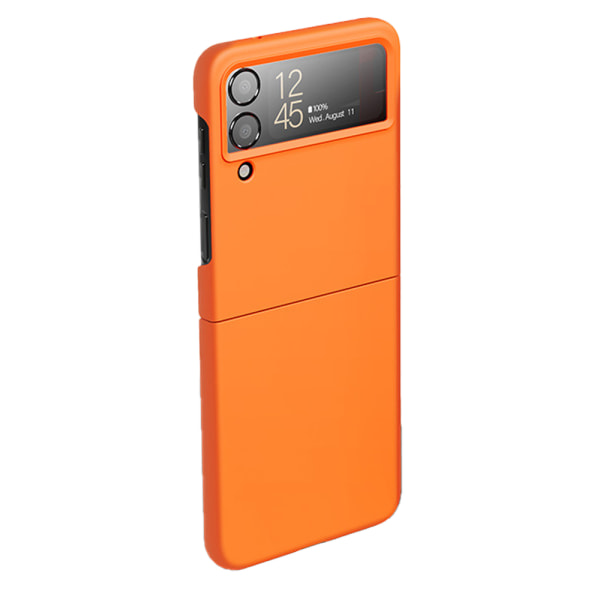 Stötdämpande matt fast PC-skal för Samsung Galaxy Z Flip 4 Orange