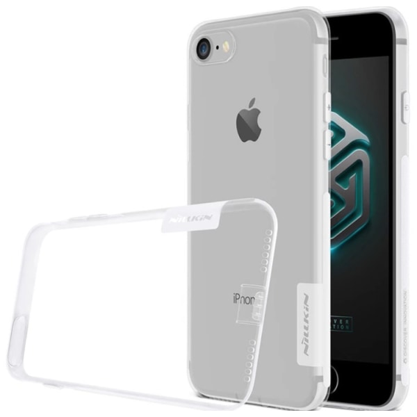 Ainutlaatuinen tyylikäs (NILLKIN) kotelo iPhone 7 Plus MAX PROTECTION -puhelimelle Genomskinlig