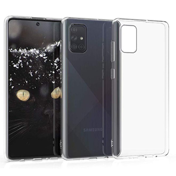 Samsung Galaxy A51 - Stilrent Floveme (TUNT) Silikonskal Transparent