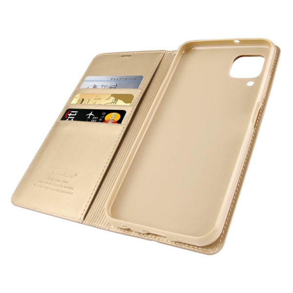 Elegant Plånboksfodral (HANMAN) - Samsung Galaxy A42 Guld