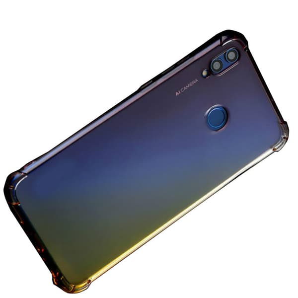 Huawei P20 Lite - Silikonskal Svart/Guld