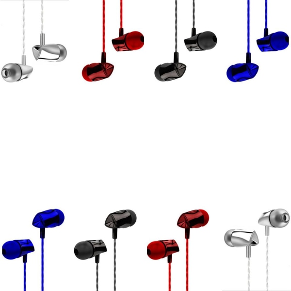Stilfulde dynamiske og komfortable AUX-hovedtelefoner Röd