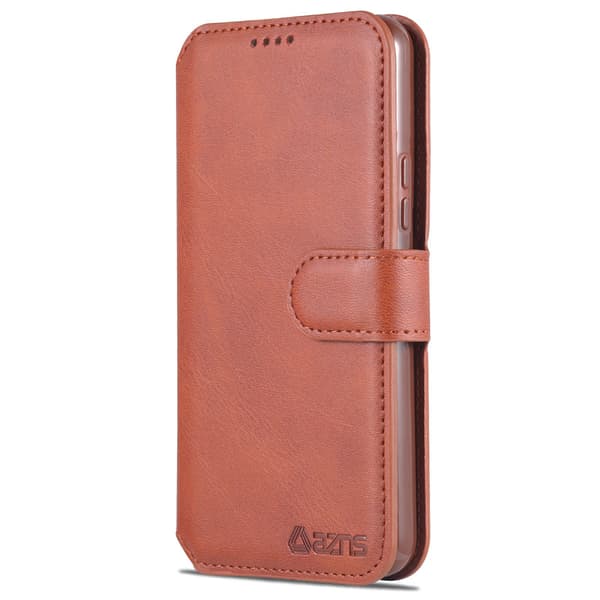 Stilsäkert Plånboksfodral (AZNS) - Samsung Galaxy S22 Brun