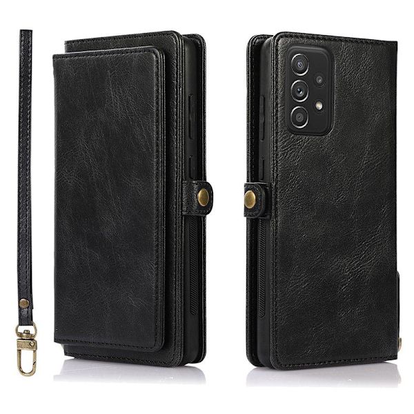 Smooth Stilfuld 2-1 Wallet cover - Samsung Galaxy A52 Mörkblå