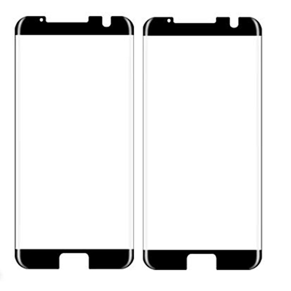 ProGuard | CASE-F | 2-PACK | Skärmskydd | S7 Edge | HD-Clear Svart