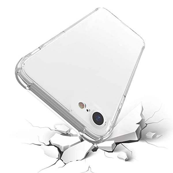 iPhone 8 - Tehokas silikonikotelo korttipidikkeellä Transparent