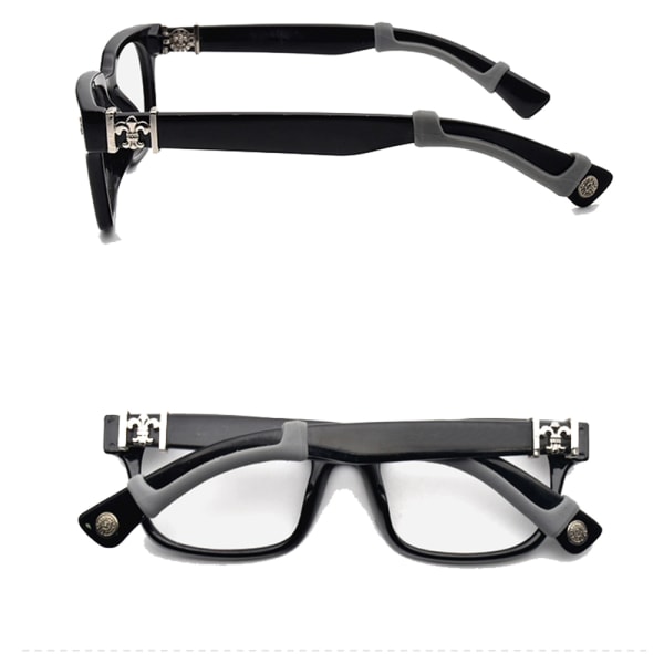 1-Par Smarta Anti-Slip Glasögonkrokar Svart