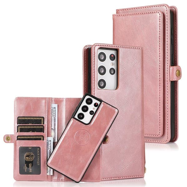 Smooth 2-1 Wallet Case - Samsung Galaxy S21 Ultra Röd