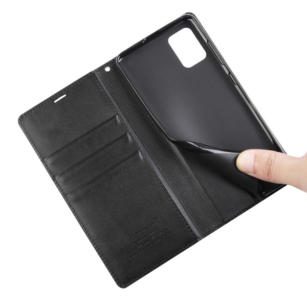 Smooth Wallet Case (HANMAN) - Samsung Galaxy A51 Rosaröd