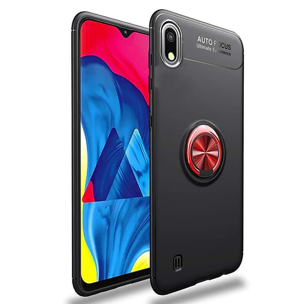 Samsung Galaxy A10 - Skal med Ringhållare Blå/Blå