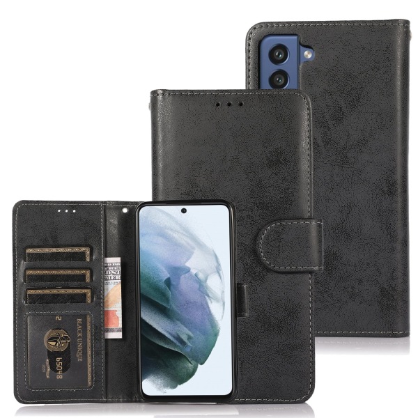 Samsung Galaxy S23 FE (NY) - MegaSmart Card Holder Wallet Flip Svart