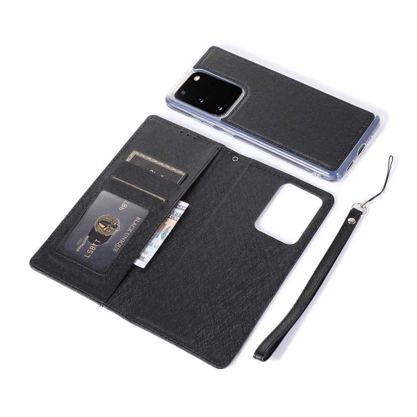 Tyylikäs tehokas lompakkokotelo - Samsung Galaxy S20 Silver