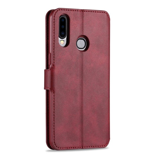 Sileä tyylikäs lompakkokotelo - Samsung Galaxy A20S Röd