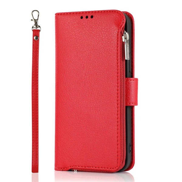 Stilfuldt praktisk pung etui - iPhone 12 Mini Röd
