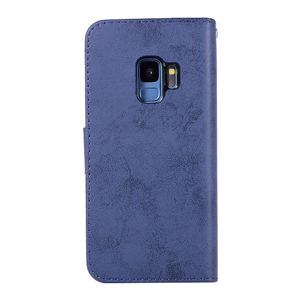 Samsung Galaxy S9 - Silk-Touch-kotelo lompakolla ja kuorella Svart