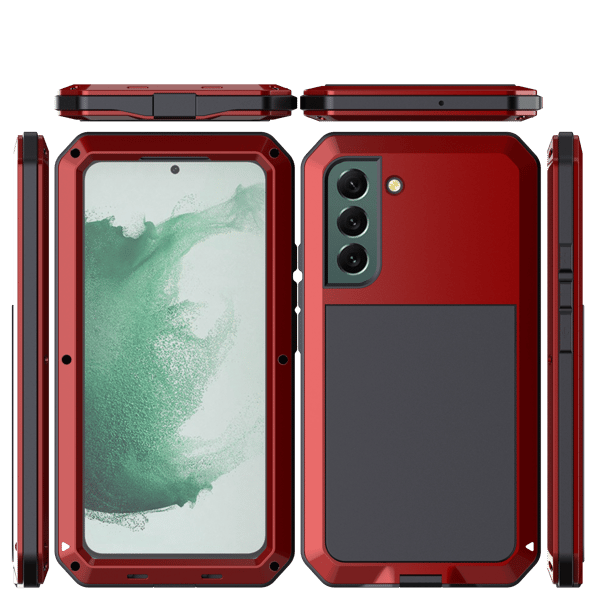 Slagfast 360-deksel HEAVY DUTY - Samsung Galaxy S22 Silver