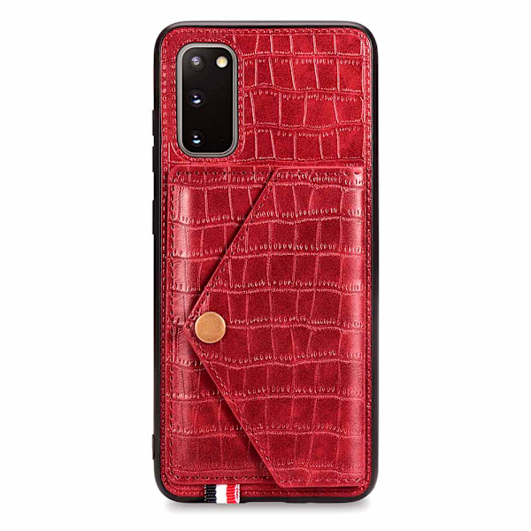 Samsung Galaxy S20 - Professionellt Skal med Kortfack Roséguld