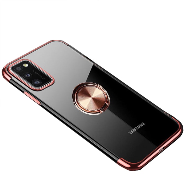 Kansi sormustelineellä - Samsung Galaxy A41 Röd