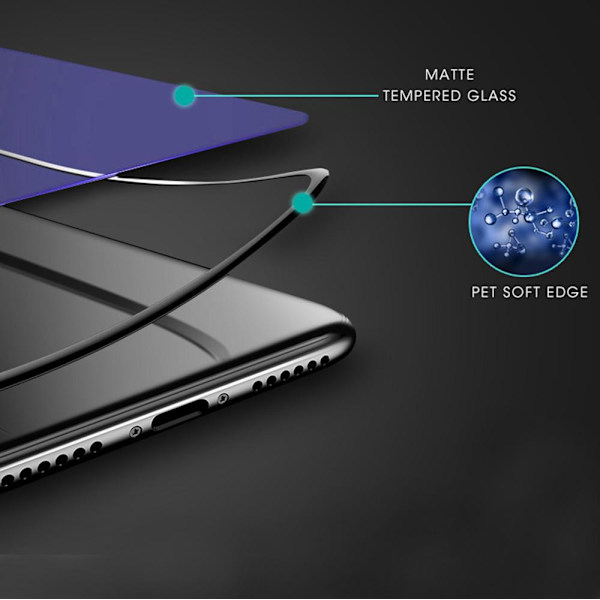 Anti-Blueray 3-PACK Skärmskydd 2.5D Carbon 9H 0,3mm iPhone X/XS Transparent/Genomskinlig