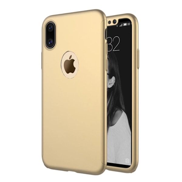 FLOVEMES Skyddsskal för iPhone X/XS Silver/Grå Silver/Grå