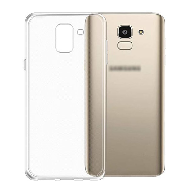Smart silikondeksel (Ruff-Grip) - Samsung Galaxy J6 2018 Transparent/Genomskinlig
